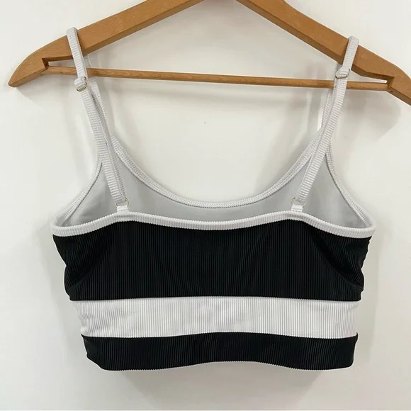 Beachriot M set bra leggings Colorblock black 0864 white ribbed beach riot sport - Picture 5 of 14